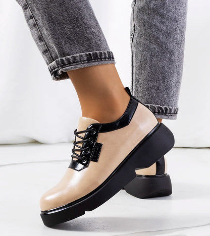 3-Béžové polobotky Parram-3