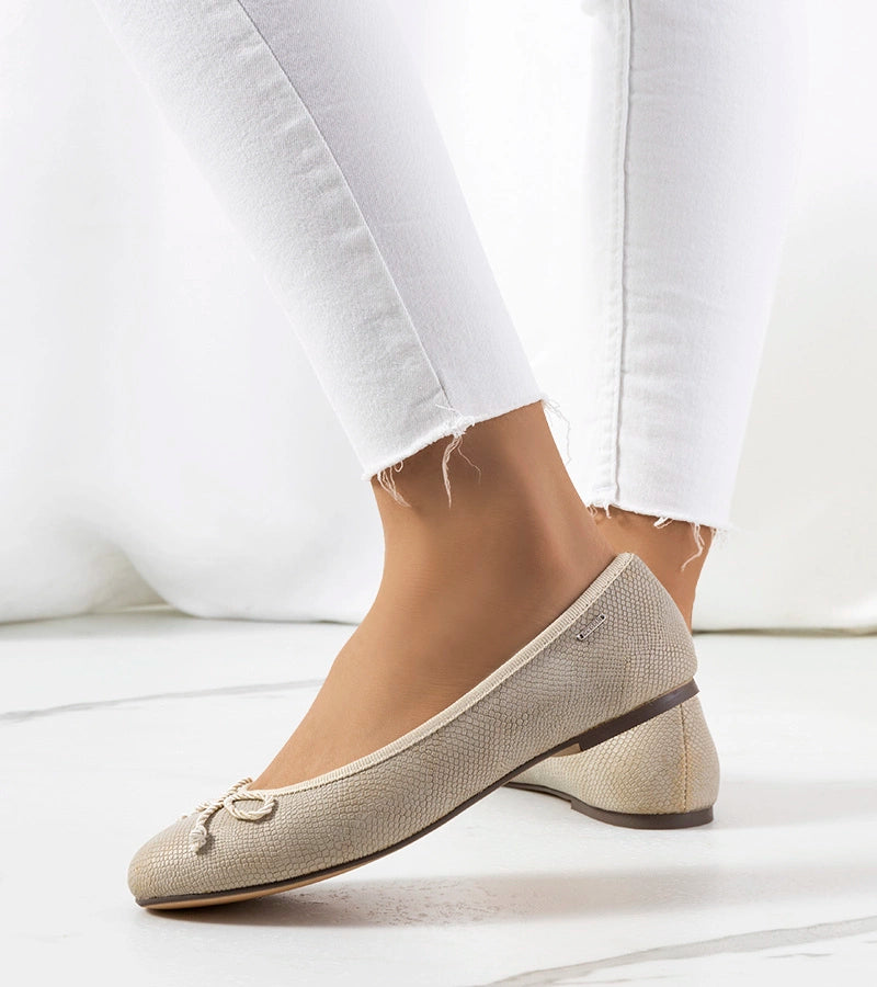 3-Béžové dámské baleríny Villers-3