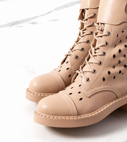 2-Béžová boty ažurová Finlay-2