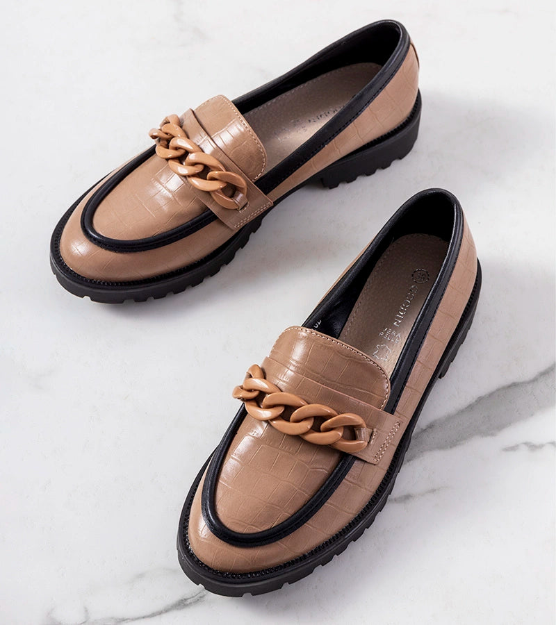 2-Béžové polobotky Kesira-2