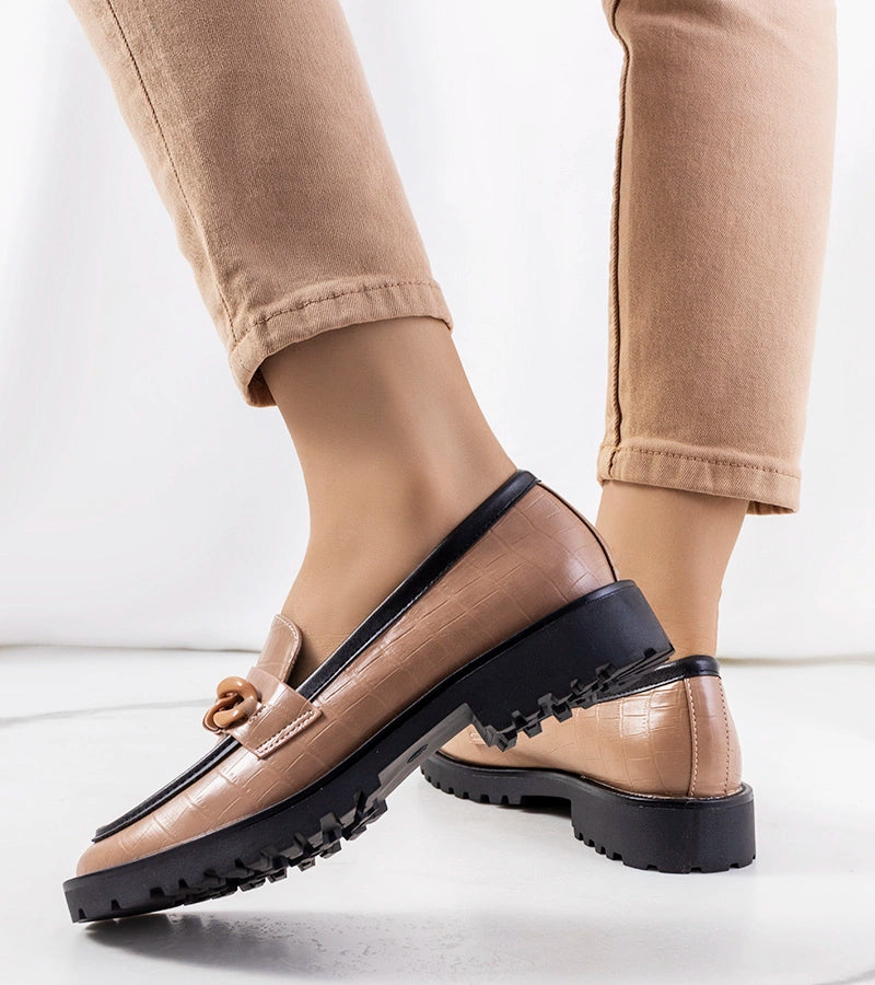 4-Béžové polobotky Kesira-4