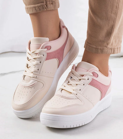 2-Béžové dámské tenisky od Lins-2