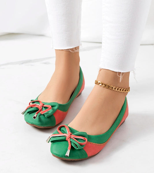 1-Zelené baleríny s mašlí od Eske-1