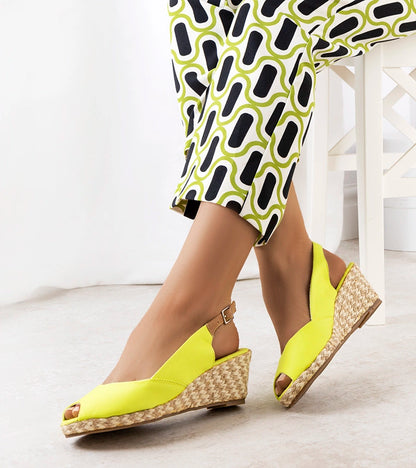 2-Zelené sandály na platformě Gonca-2