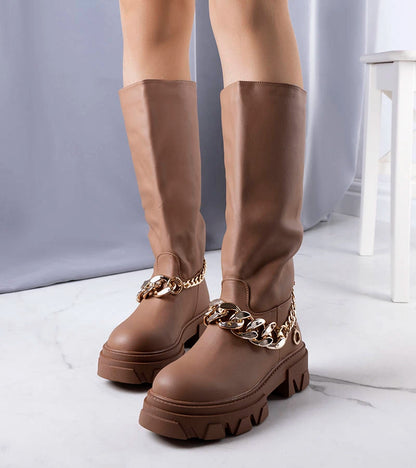 3-Hnědé zateplené boty Cumia-3