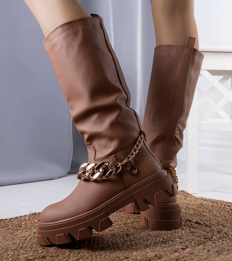 5-Hnědé zateplené boty Cumia-5