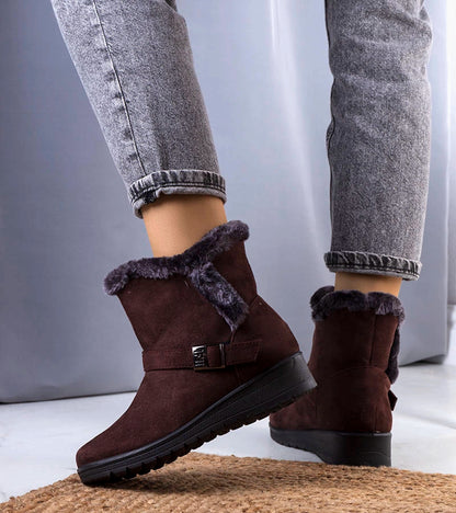 3-Hnědý zateplený boty s podpatky Capo-3