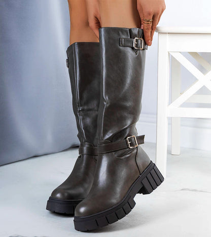 3-Zelené zateplené boty Merli-3