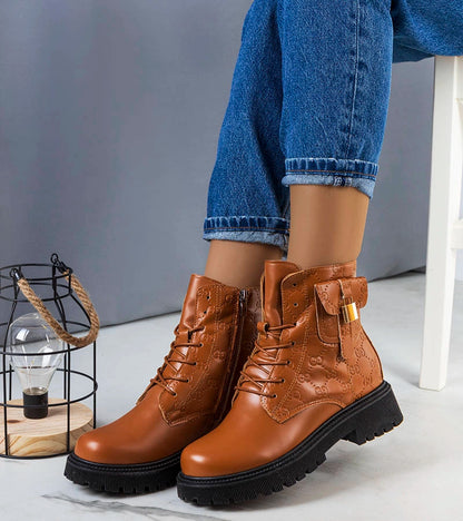 2-Hnědé zateplené traperské boty Coal-2