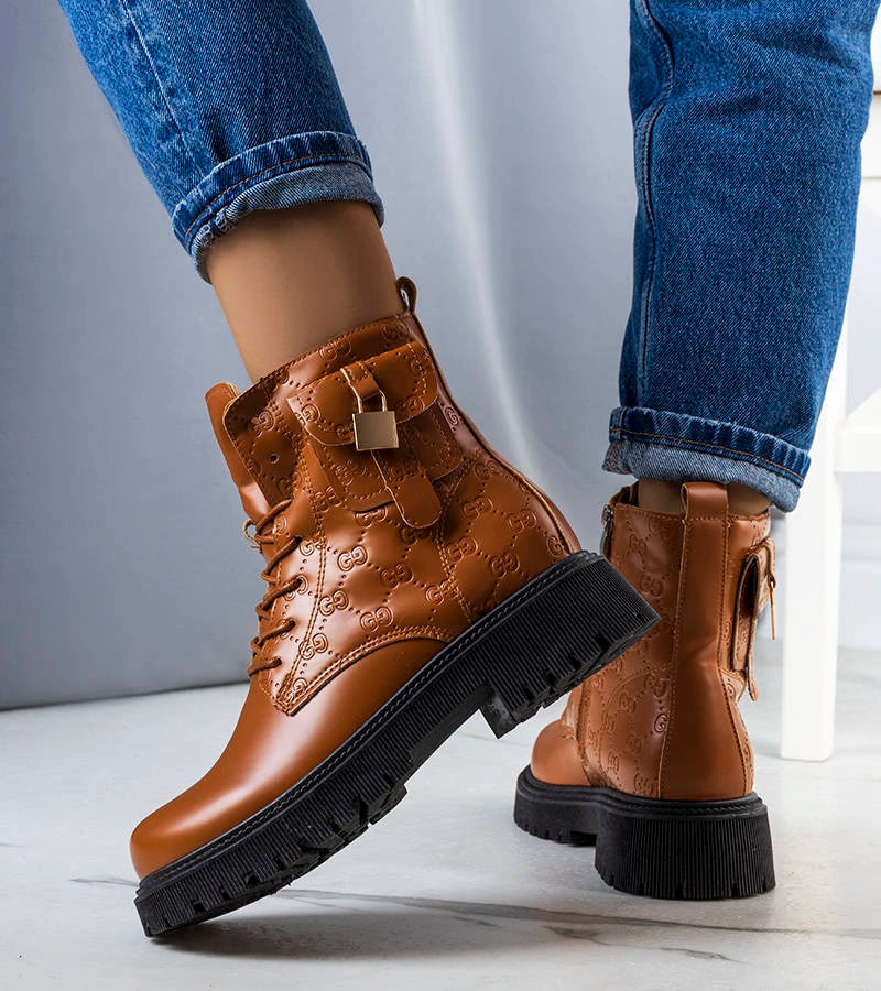 3-Hnědé zateplené traperské boty Coal-3