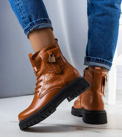 3-Hnědé zateplené traperské boty Coal-3