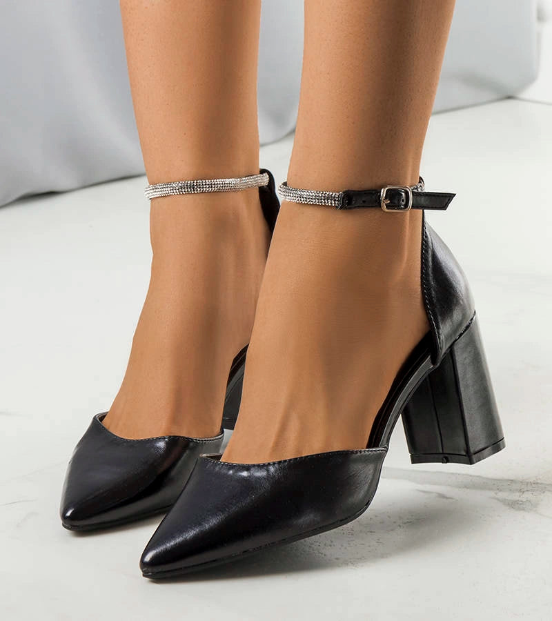 1-Černé lodičky Leighton se zirkony-1