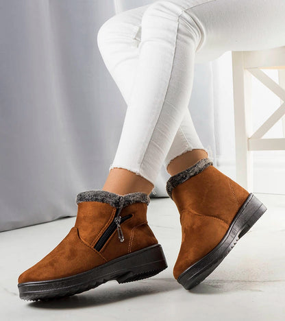 3-Camelové zateplené sněhové boty s kožešinou Wren-3