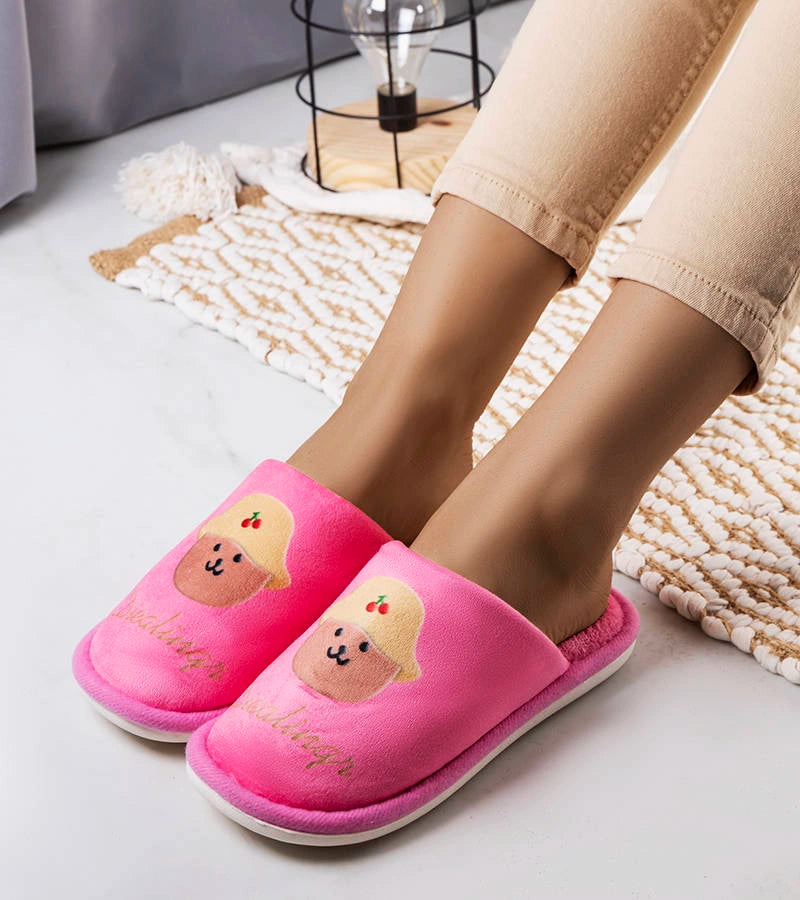 2-Růžové měkké pantofle Diealings-2