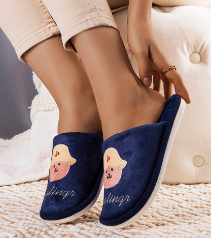 3-Námořnicky modré měkké pantofle Diealings-3