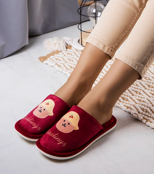 1-Diealings červené měkké pantofle-1