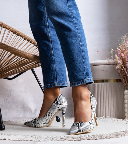 2-Bílé jehlové podpatky Efrem-2