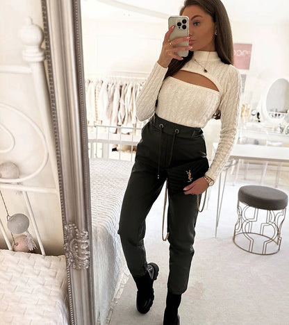 4-Voskované běžecké kalhoty Green Zane-4