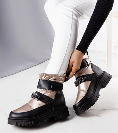 1-Sněhové boty Ephraim se zlatými řetězy-1