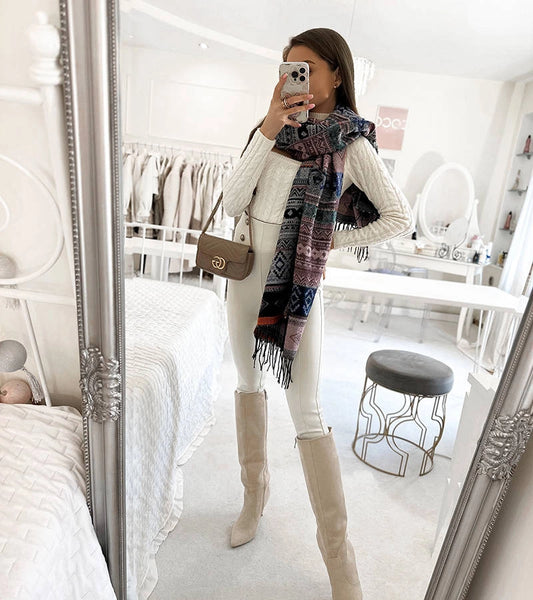 1-Oranžová šála Kobe-1