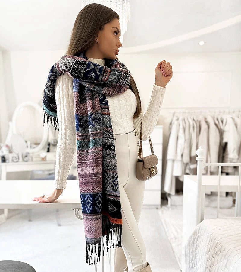 7-Oranžová šála Kobe-7