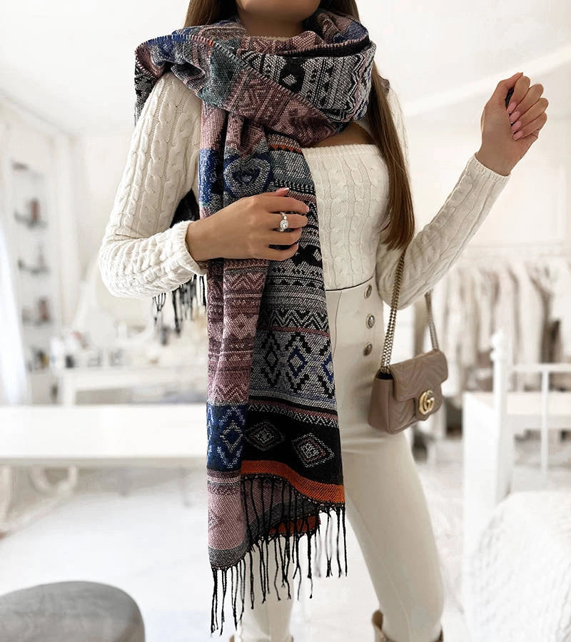 8-Oranžová šála Kobe-8