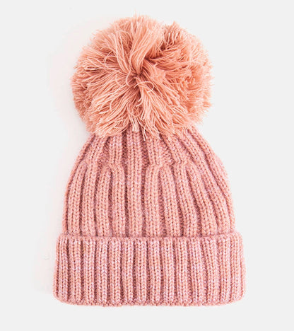 1-Růžová čepice s bambulí Karloti-1