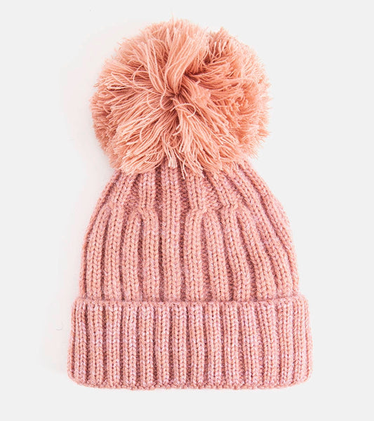 1-Růžová čepice s bambulí Karloti-1