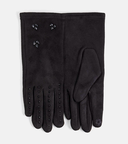 1-Černé zateplené rukavice Roosev-1