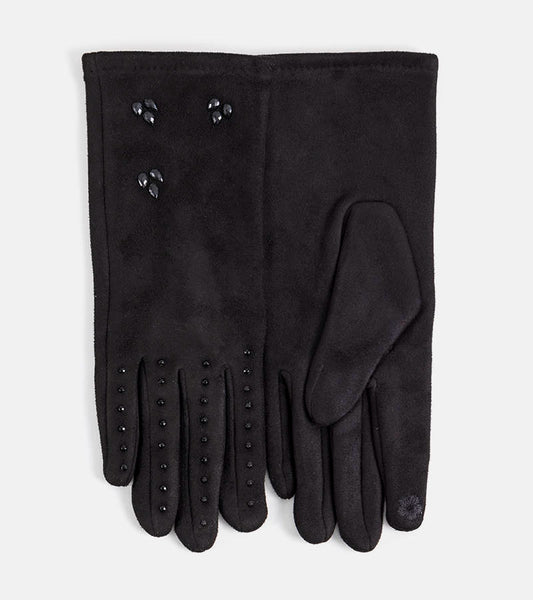 1-Černé zateplené rukavice Roosev-1