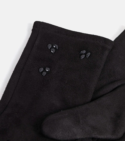 3-Černé zateplené rukavice Roosev-3