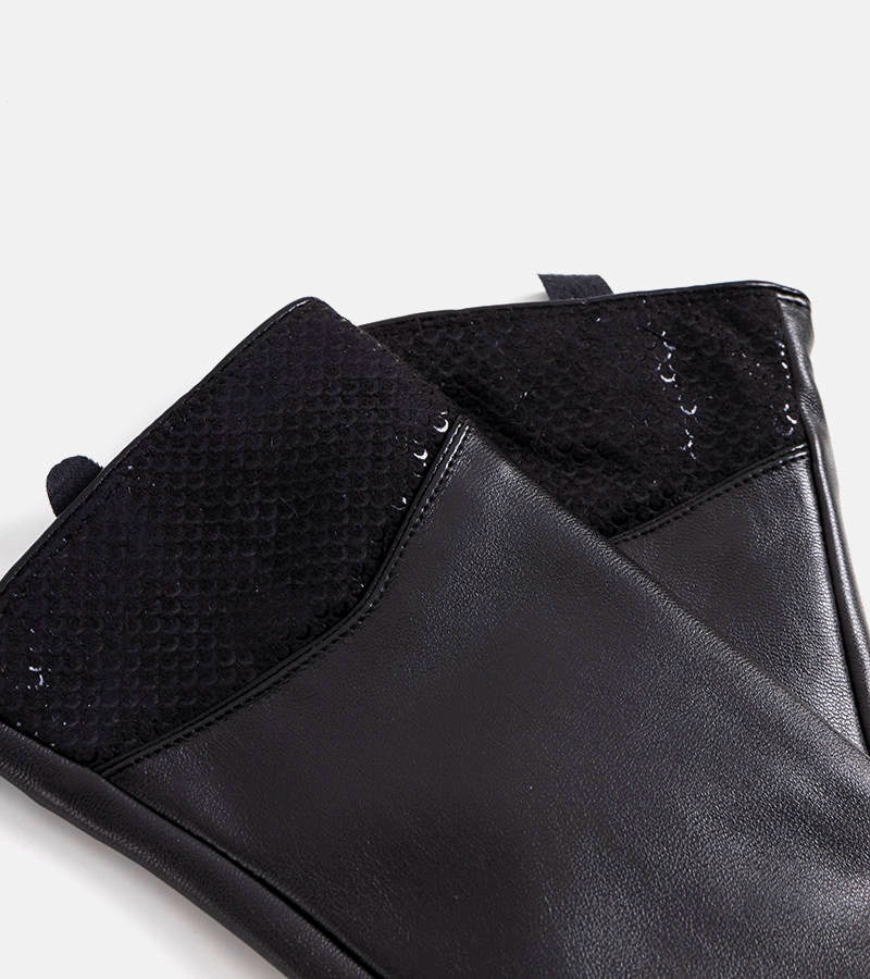 2-Černé zateplené rukavice Moure-2