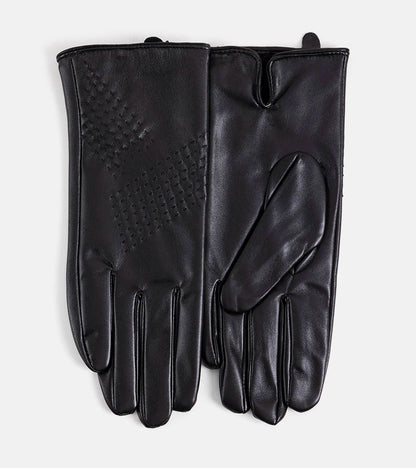 1-Černé zateplené rukavice Racca-1