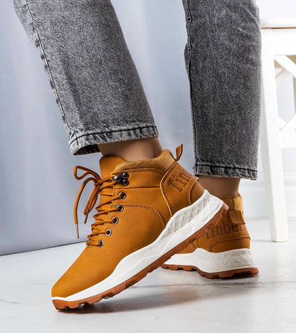 3-Hnědé zateplené dámské traperské boty od Adleri-3