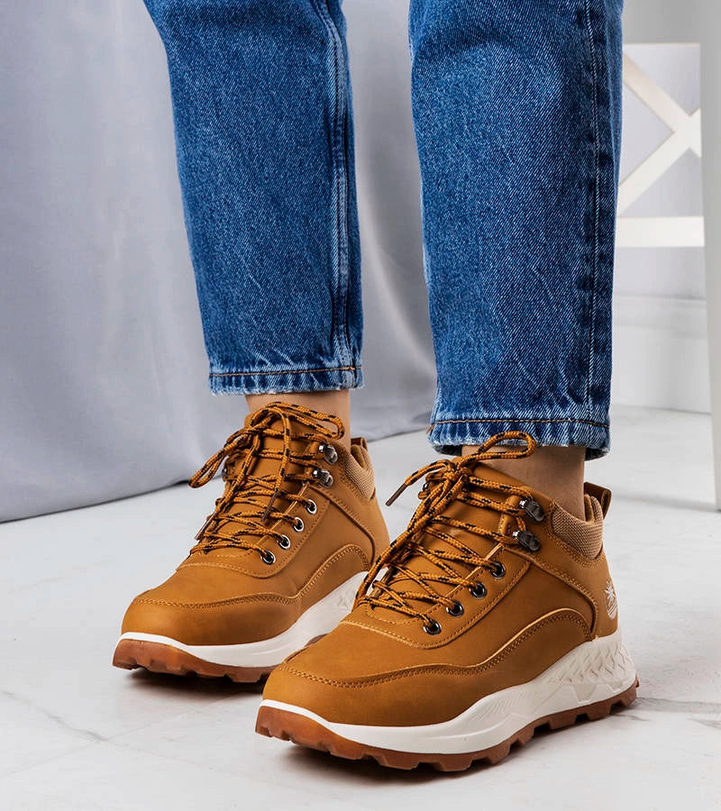 1-Hnědé zateplené dámské trapery Durani-1