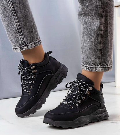 1-Černé zateplené dámské trapery Durani-1