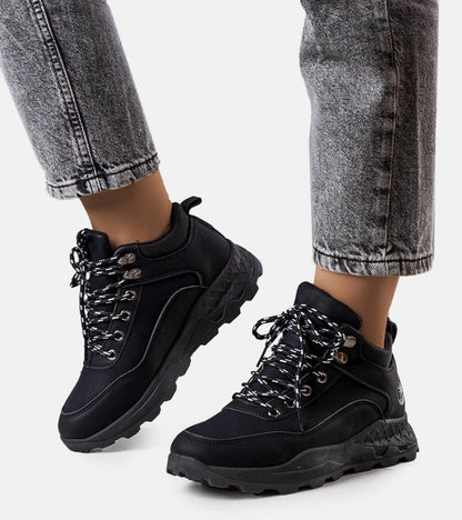 4-Černé zateplené dámské trapery Durani-4