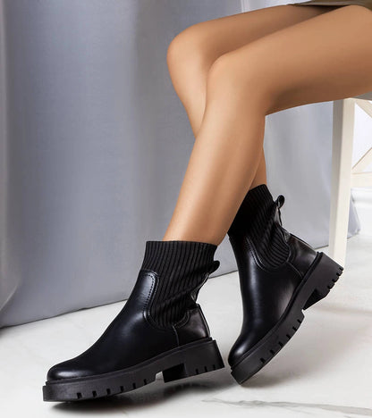 3-Černé zateplené boty Caland-3