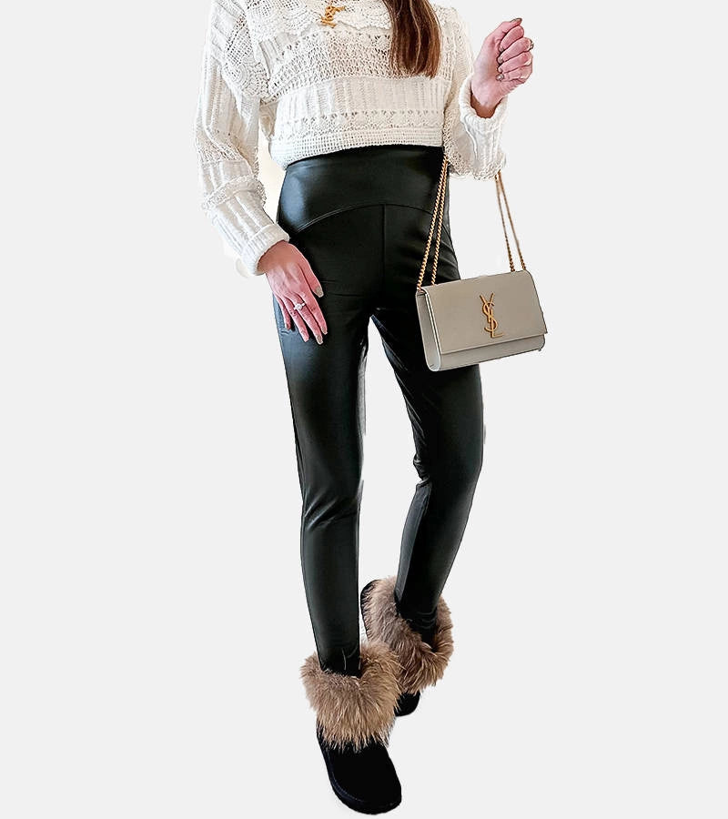 4-Voskované matné legíny Ronin green-4