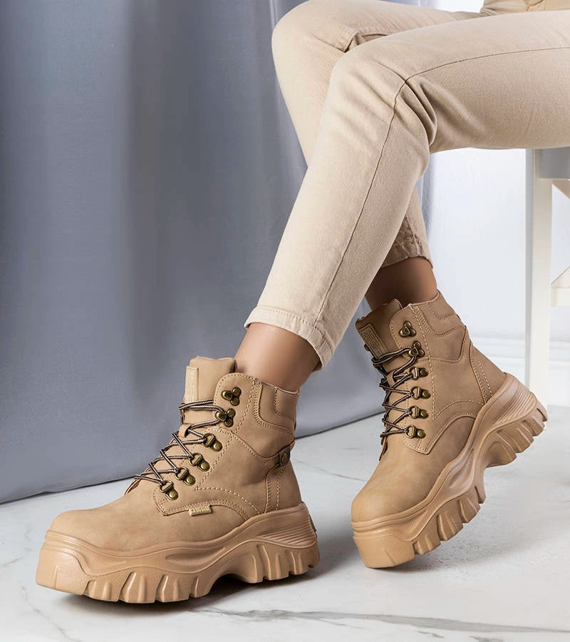 1-Béžové tepláky Big Star KK274366-1