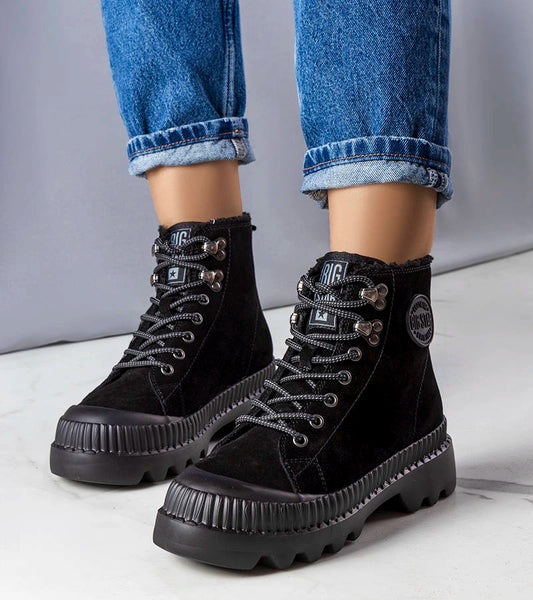 1-Černé zateplené boty Big Star KK274522-1