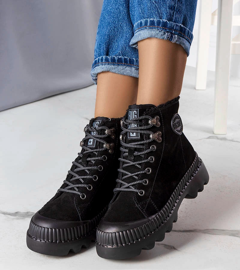 2-Černé zateplené boty Big Star KK274522-2