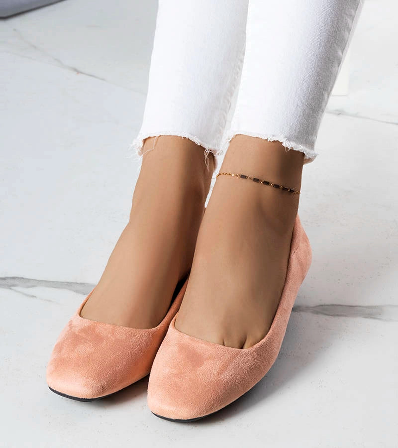 2-Růžové baleríny Jules z eko semiše-2