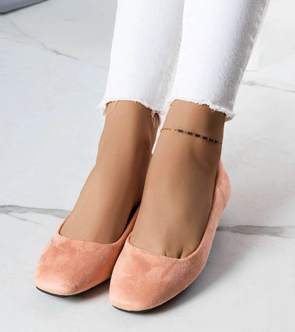 2-Růžové baleríny Jules z eko semiše-2