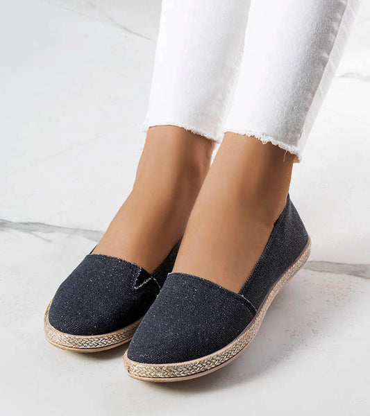 1-Černé dámské espadrilky Amiral-1