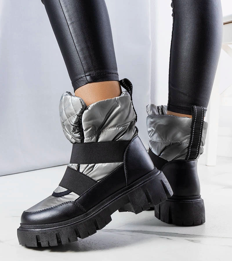 3-Šedé zateplené nazouvací sněhule Francisco-3