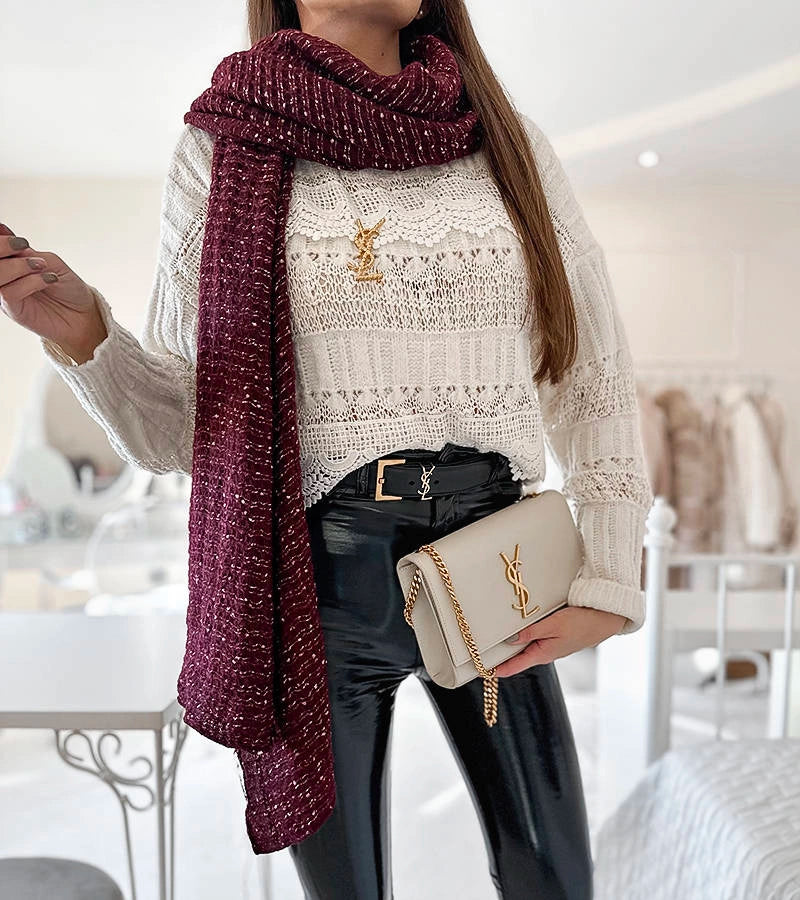 1-Šedý puntíkovaný šátek Khalil-1