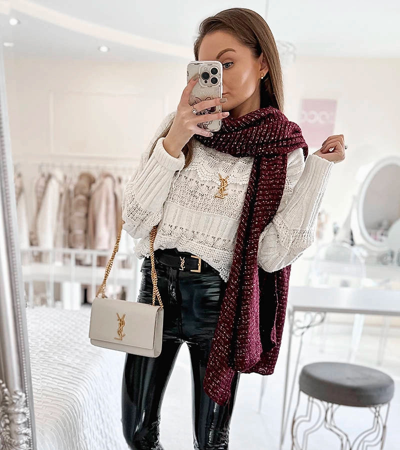 3-Šedý puntíkovaný šátek Khalil-3