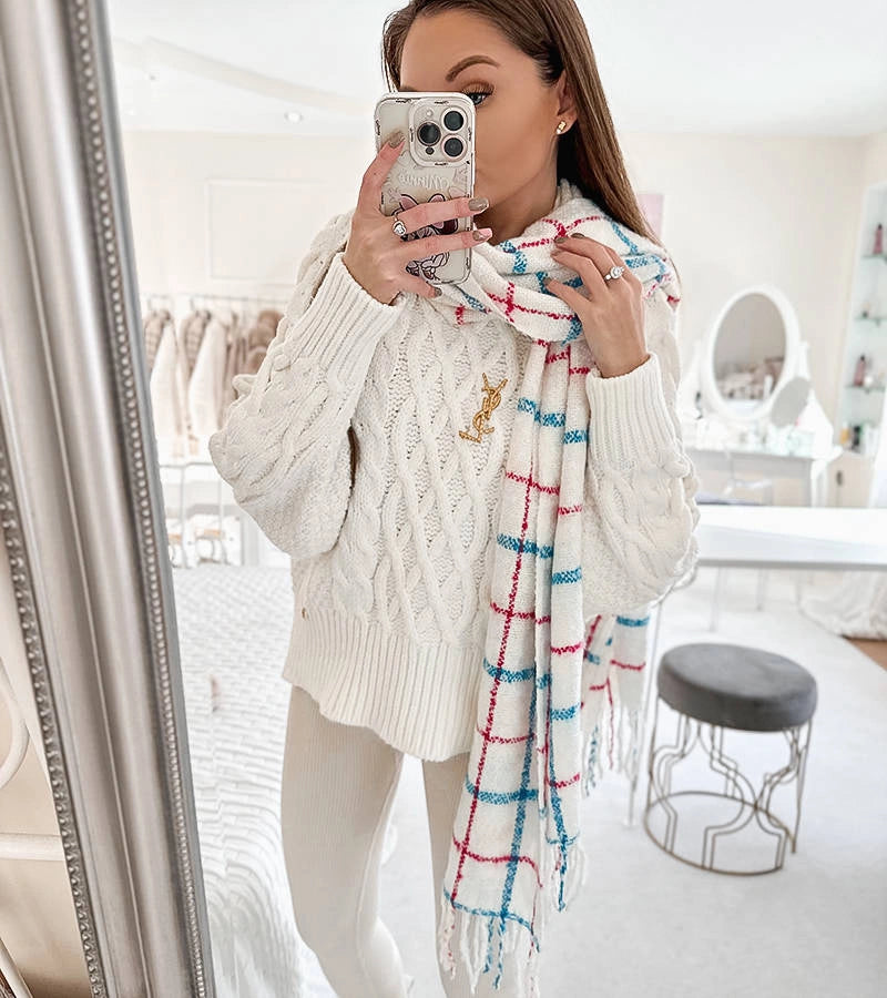 3-Černo modrá šála Aria-3