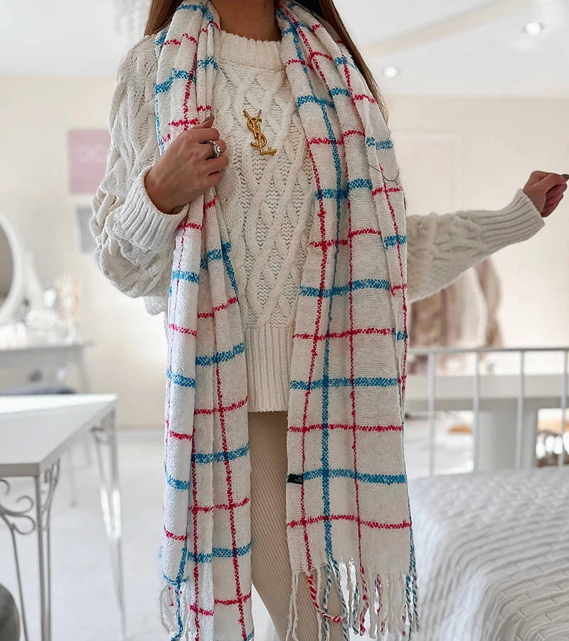 4-Černo modrá šála Aria-4